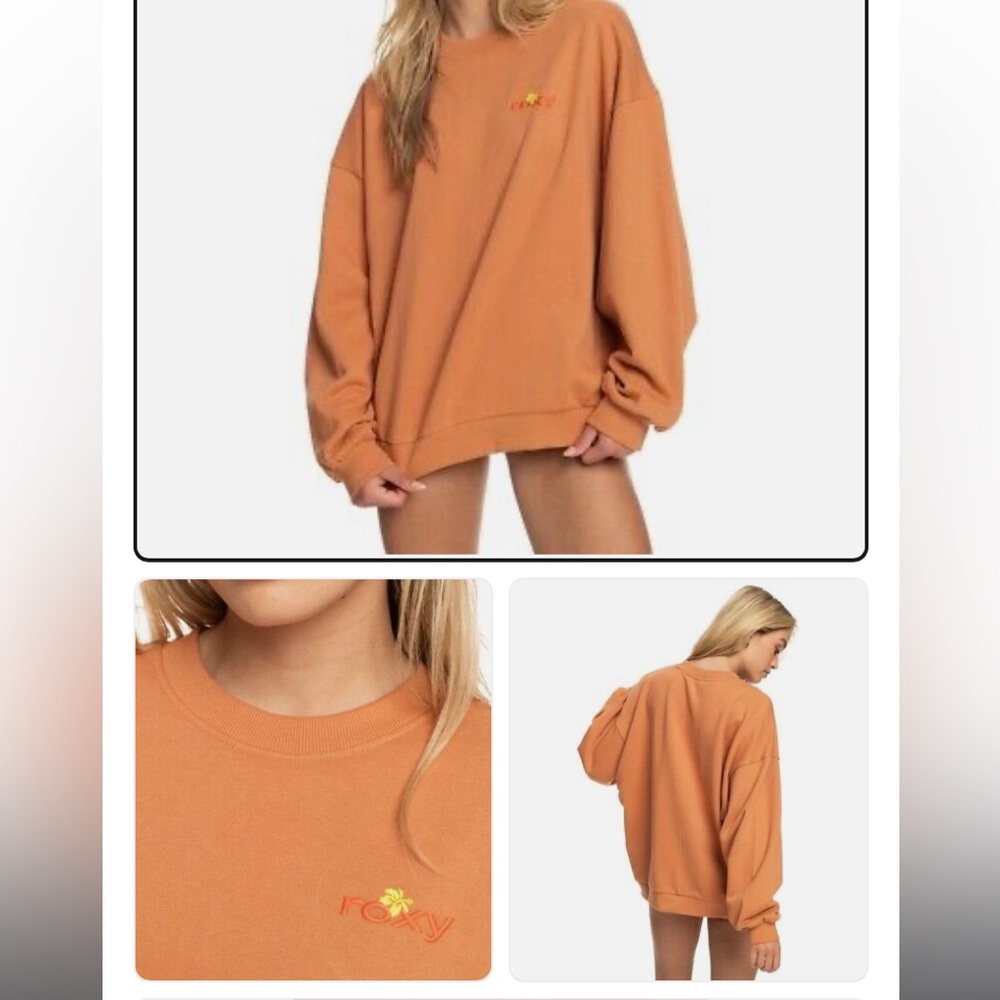 Roxy Kate Bosworth collection orange sweatshirt